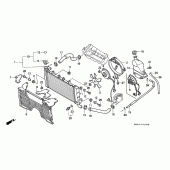 Схема вузла: Радіатор для Honda CBR600 CBR600F