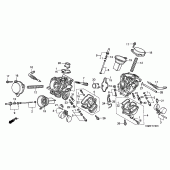 Схема вузла: Карбюратор (COMPONENT PARTS) для Honda VT125 Shadow