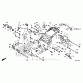 Схема вузла: Frame (2) для Honda VT1300 Fury