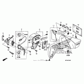 Схема вузла: Side cover + tools + combination switch для Honda VT1300 Sabre