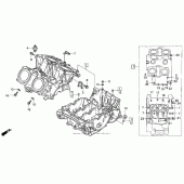 Схема узла: Картер двигателя для Honda VF750 Magna