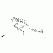 Схема вузла: Підніжки для Honda XR600