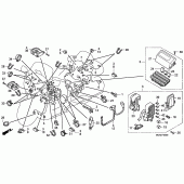 Схема узла: Электрооборудование для Honda GL1800 Gold Wing