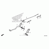 Схема вузла: Педаль (Лапка) для Honda CRF230 CRF230F