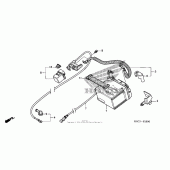 Схема вузла: Акумулятор для Honda CRF250 CRF250X