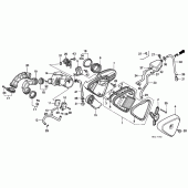 Схема узла: Воздушный фильтр для Honda VT600 Shadow VLX