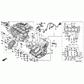 Схема узла: Картер двигателя для Honda CB1000 CB1000R