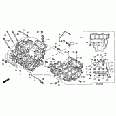 Схема узла: Картер двигателя для Honda CBR1000 CBR1000RR Fireblade