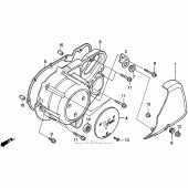 Схема вузла: Vt1100c left crankcase cover 95-96 для Honda VT1100 Shadow