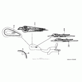 Схема вузла: Emblem для Honda VT1100 Shadow Spirit