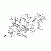 Схема вузла: Вихлопна система для Honda CB600F Hornet