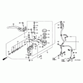 Схема вузла: Передній гальмівний циліндр (CBR600RR) для Honda CBR600 CBR600RR