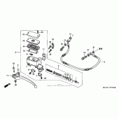 Схема узла: Цилиндр сцепления для Honda GL1800 Gold Wing
