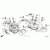 Схема узла: Клапанная крышка для Honda VT750 Shadow Spirit