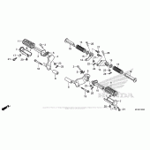 Схема вузла: Step (1) для Honda VT1300 Stateline