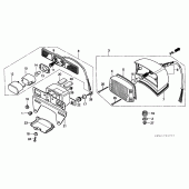 Схема узла: Задний фонарь (Стоп-сигнал) для Honda CMX250 Rebel