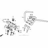 Схема узла: Руль для Honda VT1100 Shadow