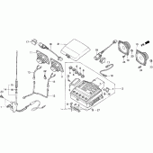Схема узла: Radio cassette для Honda GL1500 Gold Wing Aspencade