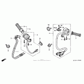 Схема узла: Пульт управления рулевой для Honda ST1300 Pan-European