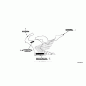 Схема узла: Mark (1) для Honda CBR600