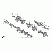 Схема вузла: Трансмісія для Honda CB750 Nighthawk