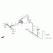 Схема узла: Система вентиляция картера для Honda CB600F Hornet