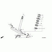 Схема узла: Рулевая траверса для Honda VT600 Shadow VLX Deluxe