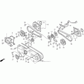 Схема вузла: Front cover для Honda GL1500 Gold Wing Special Edition