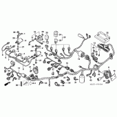 Схема узла: Электрооборудование для Honda CBR1100XX Blackbird