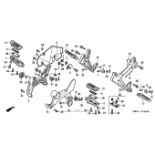 Схема вузла: Підніжки для Honda VFR800 Interceptor