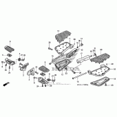 Схема узла: Подножки для Honda GL1800 Gold Wing