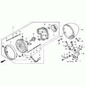 Схема вузла: Фара для Honda VT750 Shadow ACE
