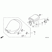 Схема вузла: Сидіння для Honda VT750 Shadow Aero