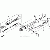 Схема узла: Задний рычаг (Маятник) для Honda ST1100 Pan-European