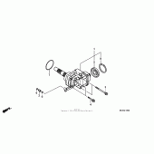 Схема вузла: Cross shaft для Honda VTX1300