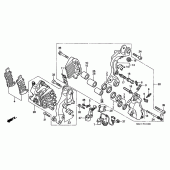 Схема узла: Передний тормозной суппорт (ST1100AT/AV/AW) для Honda ST1100 Pan-European