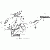 Схема узла: F3 stripe 96 для Honda CBR600 CBR600F3