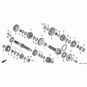 Схема узла: Трансмиссия для Honda XL1000V Varadero