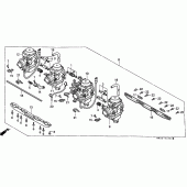 Схема узла: Карбюратор (ASSY.) для Honda CB750 Seven Fifty