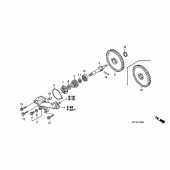 Схема вузла: Водяний насос для Honda XL125 Varadero