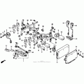 Схема вузла: Cowl stay 1100 для Honda ST1100 Pan-European