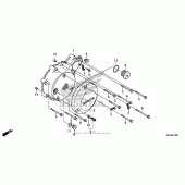 Схема вузла: Ліва кришка картера для Honda VT750 Shadow Aero