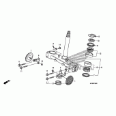 Схема вузла: Рульова траверса для Honda XR650