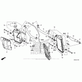 Схема вузла: Радіатор для Honda CRF450 CRF450R
