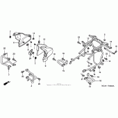 Схема узла: Защита двигателя для Honda GL1800 Gold Wing