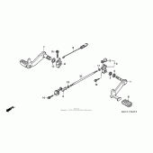 Схема узла: Педаль(Лапка) для Honda NRX1800 Valkyrie Rune