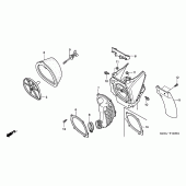 Схема узла: Воздушный фильтр (CR250R2-4) для Honda CR250