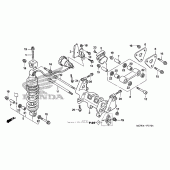 Схема вузла: Зад. амортизатор (abs) для Honda VFR800 Interceptor