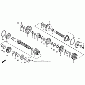 Схема узла: Трансмиссия для Honda CB1000 CB1000F