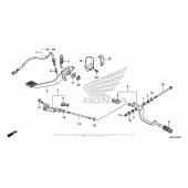 Схема узла: Педаль(Лапка) для Honda ST1300 Pan-European Police